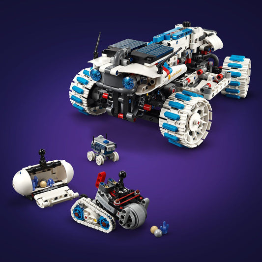 Curious Minds Toys & Games > Toys > Construction Toys > Interlocking Blocks > LEGO > LEGO Technic Lego Technic 42211 Lunar Outpost Moon Rover Space Vehicle for Ages 10+