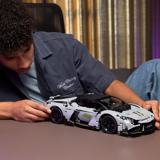 Curious Minds Toys & Games > Toys > Construction Toys > Interlocking Blocks > LEGO > LEGO Technic Lego Technic 42214 Lamborghini Revuelto Super Sports Car for Ages 10+