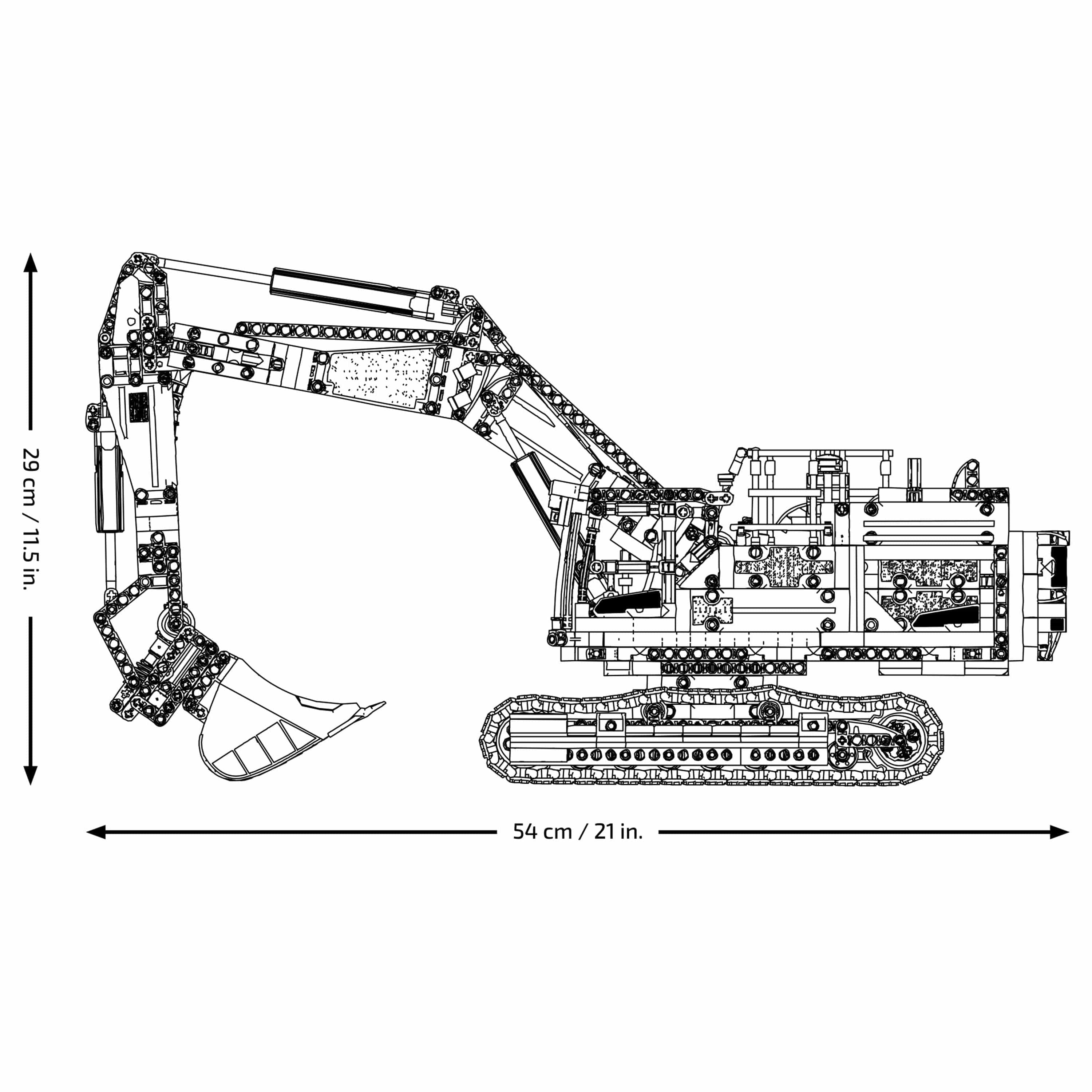Curious Minds Toys & Games > Toys > Construction Toys > Interlocking Blocks > LEGO > LEGO Technic Lego Technic 42215 Volvo EC500 Hybrid Excavator for Adults Ages 18+