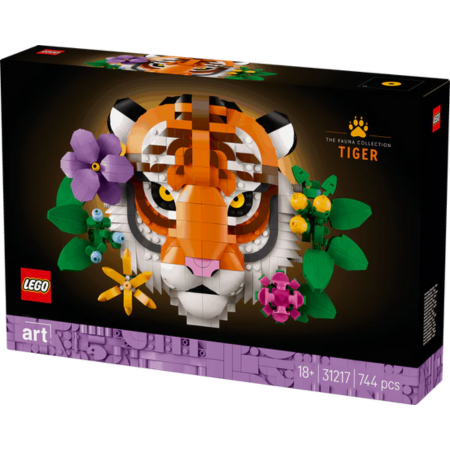 Curious Minds Toys & Games > Toys > Construction Toys > Interlocking Blocks > LEGO > Other LEGO Sets Lego Art 31217 The Fauna Collection - Tiger 3D Wall Art for Ages 18+