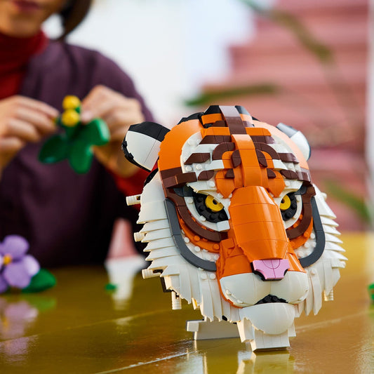 Curious Minds Toys & Games > Toys > Construction Toys > Interlocking Blocks > LEGO > Other LEGO Sets Lego Art 31217 The Fauna Collection - Tiger 3D Wall Art for Ages 18+