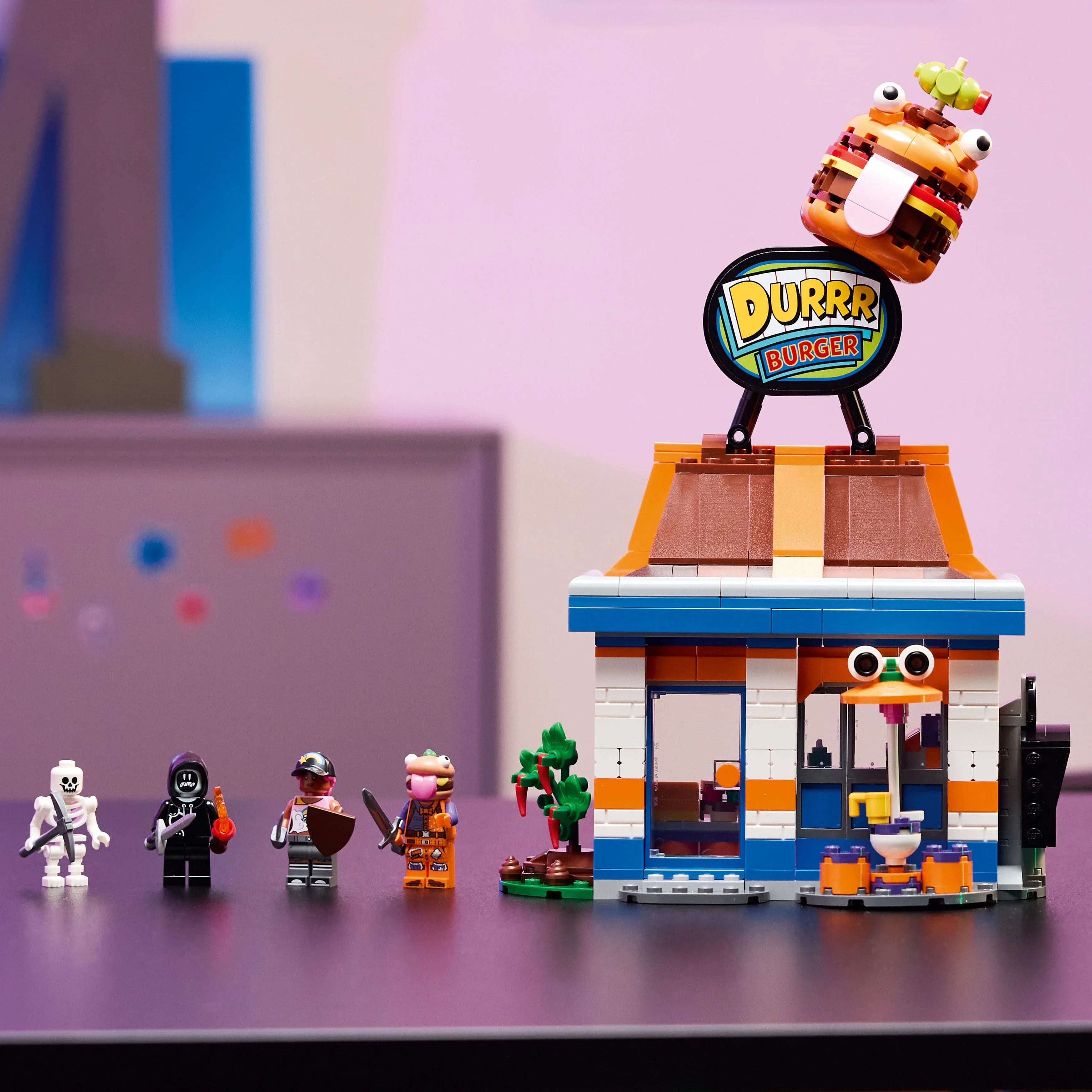 Curious Minds Toys & Games > Toys > Construction Toys > Interlocking Blocks > LEGO > Other LEGO Sets Lego Fortnite 77076 Durrr Burger Restaurant Playset for Ages 10 and Up