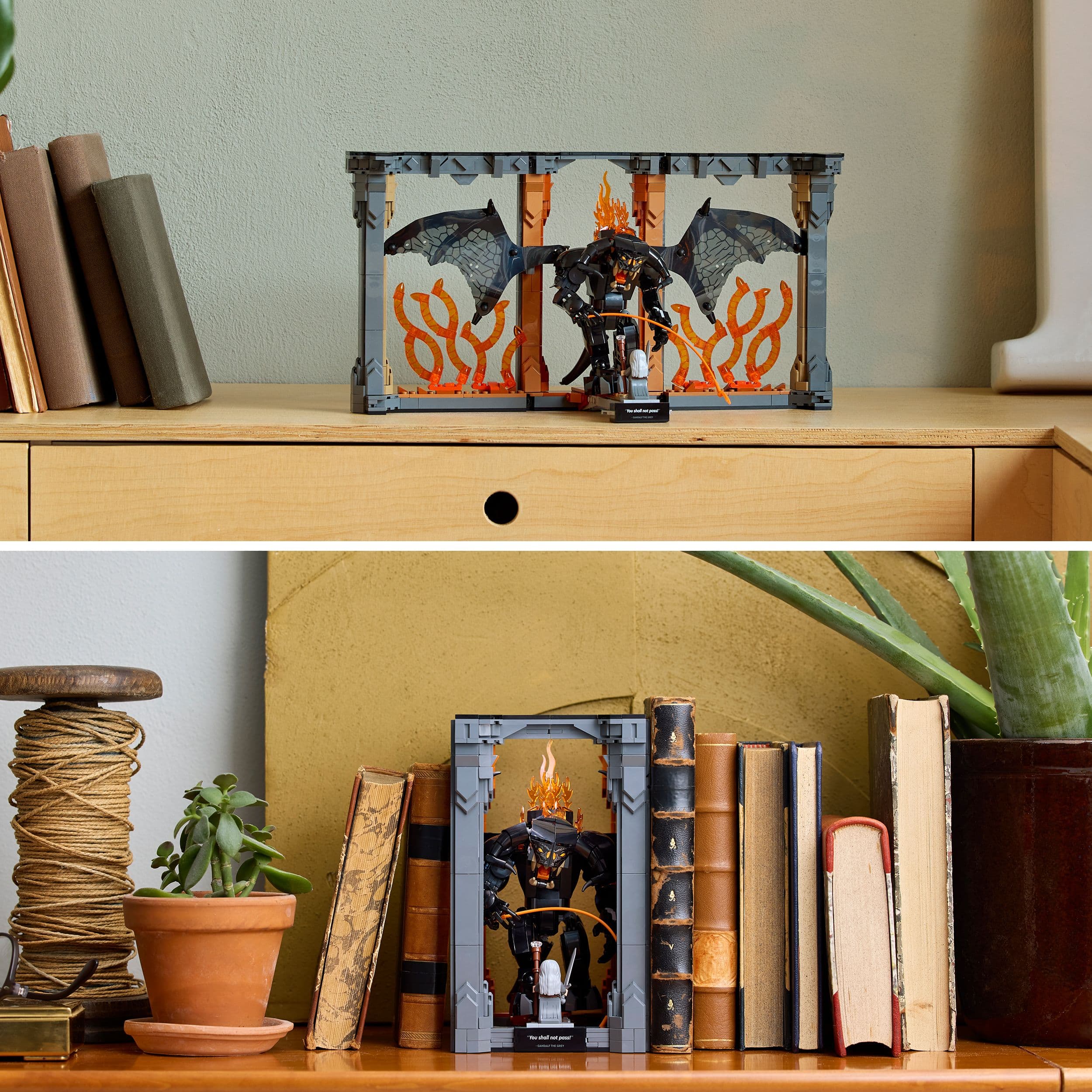 Curious Minds Toys & Games > Toys > Construction Toys > Interlocking Blocks > LEGO > Other LEGO Sets Lego Icons 10367 The Lord of the Rings: Balrog Book Nook for Ages 18+
