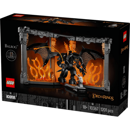 Curious Minds Toys & Games > Toys > Construction Toys > Interlocking Blocks > LEGO > Other LEGO Sets Lego Icons 10367 The Lord of the Rings: Balrog Book Nook for Ages 18+