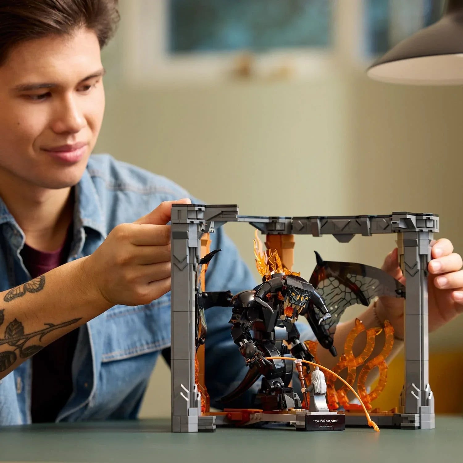 Curious Minds Toys & Games > Toys > Construction Toys > Interlocking Blocks > LEGO > Other LEGO Sets Lego Icons 10367 The Lord of the Rings: Balrog Book Nook for Ages 18+