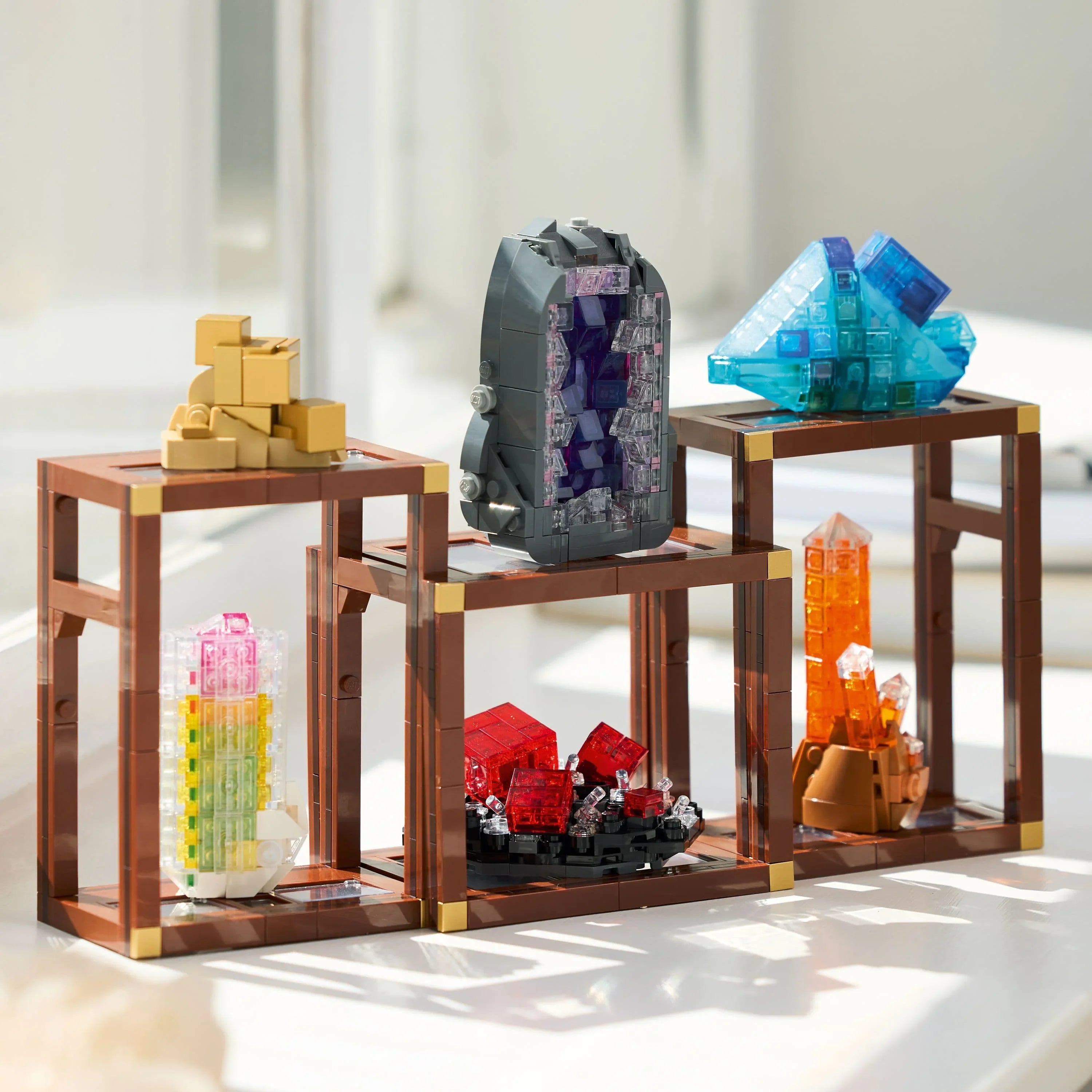 Curious Minds Toys & Games > Toys > Construction Toys > Interlocking Blocks > LEGO > Other LEGO Sets Lego Ideas 21362 Mineral Collection Set for Adults Aged 18 and Up