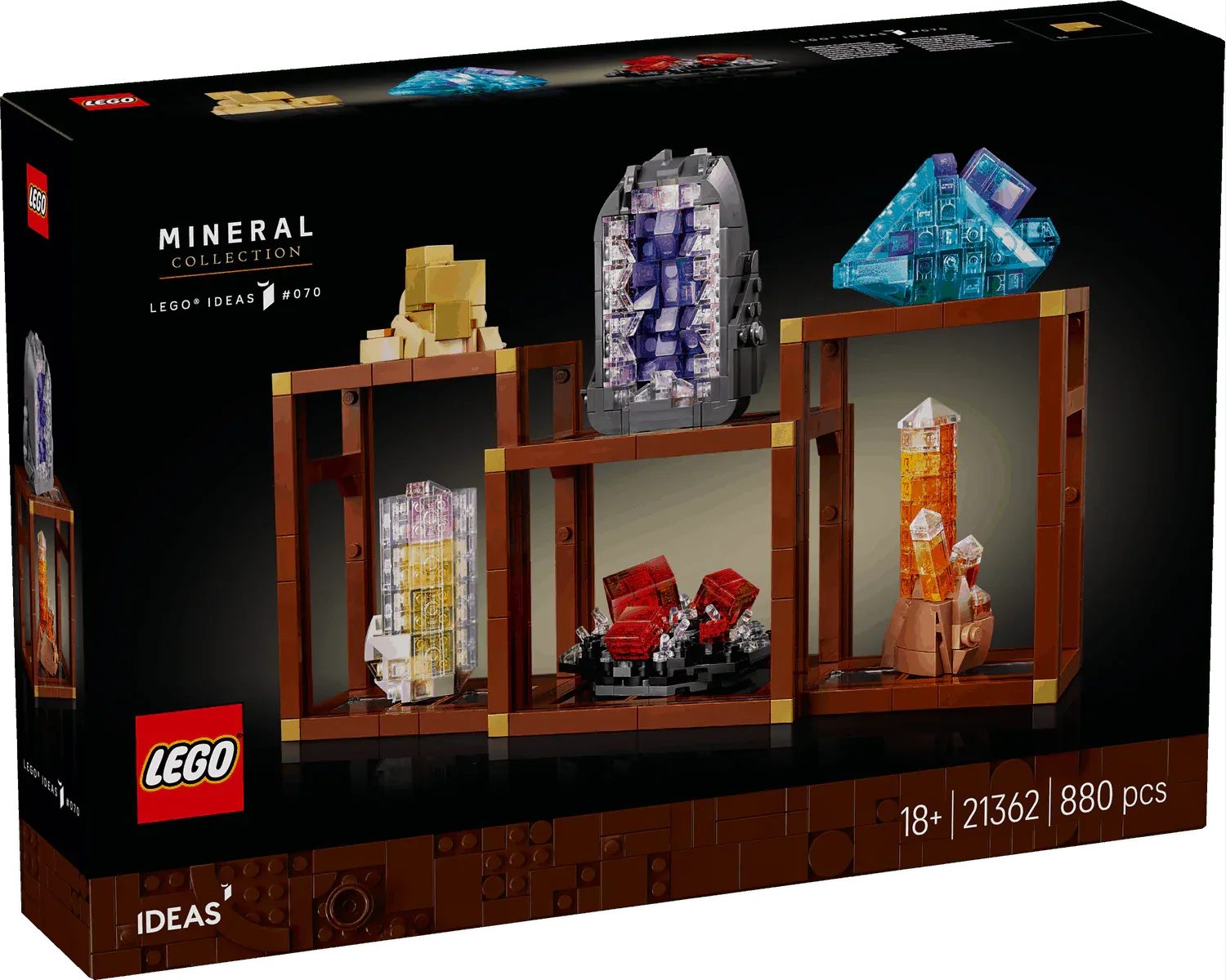 Curious Minds Toys & Games > Toys > Construction Toys > Interlocking Blocks > LEGO > Other LEGO Sets Lego Ideas 21362 Mineral Collection Set for Adults Aged 18 and Up