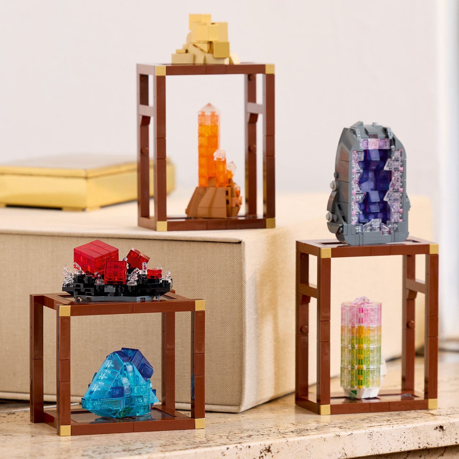 Curious Minds Toys & Games > Toys > Construction Toys > Interlocking Blocks > LEGO > Other LEGO Sets Lego Ideas 21362 Mineral Collection Set for Adults Aged 18 and Up