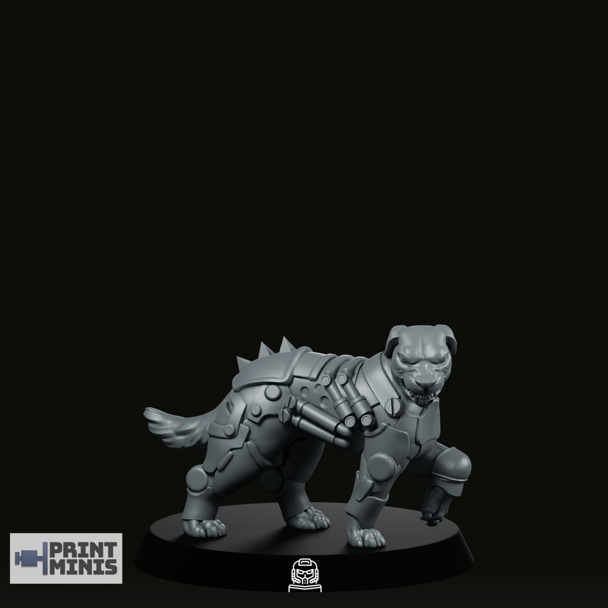 We Print Miniatures Science Fiction Cyberdog1 Miniature
