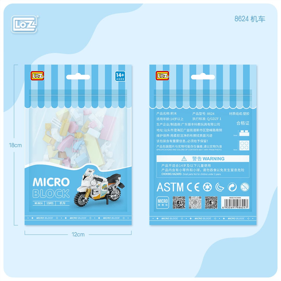 LOZ Racing Motorcycle Polybag 8624 6932691986247