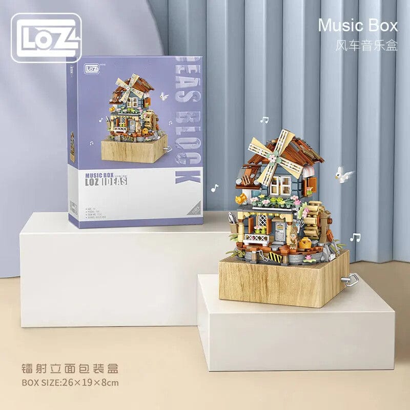 LOZ Windmill House Music Box 1239 6932691912390