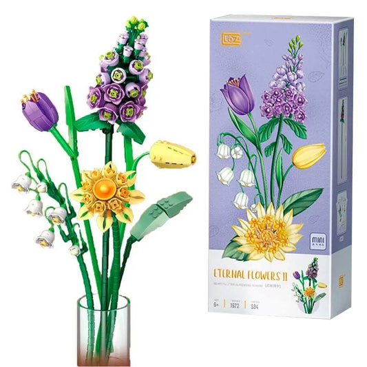 LOZ Violets & Tulips Bouquet 1672 6932691916725