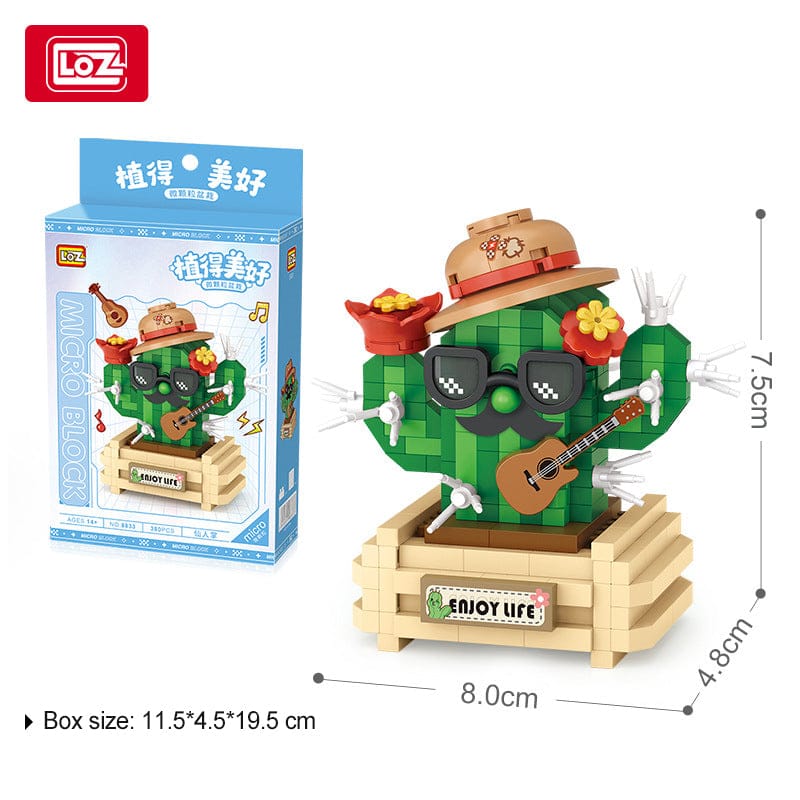 LOZ Moustache Cactus 8833 6932691912468