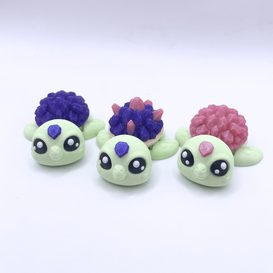 Dans Fidget Foundry Figurine Crystal Turtle