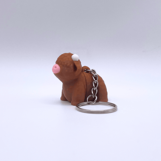 Dans Fidget Foundry Keyring Highland Cow Key Chain