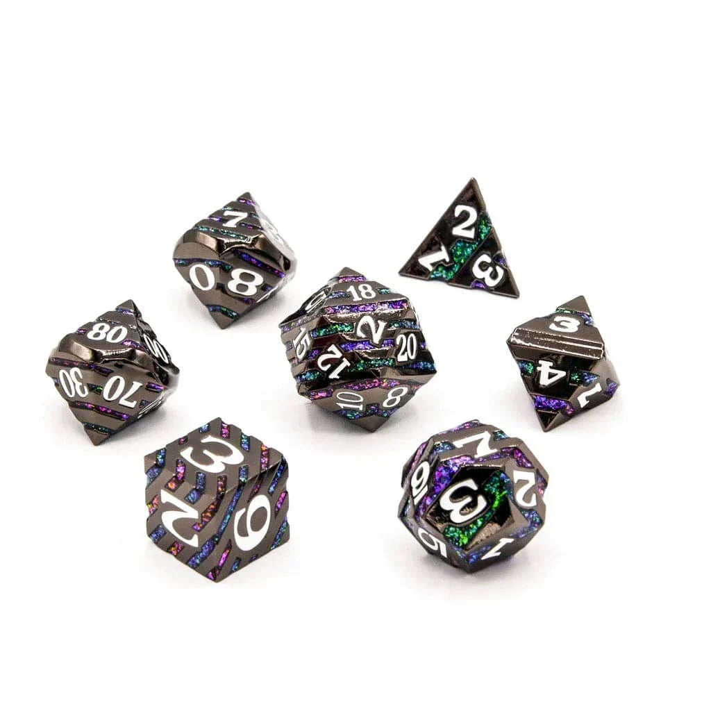 Tabletop Dominion DICE Dark Magic | Solid Metal | 7 Piece Set