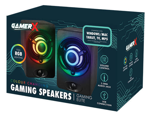 LED Gaming Speakers - 5056283861406.
