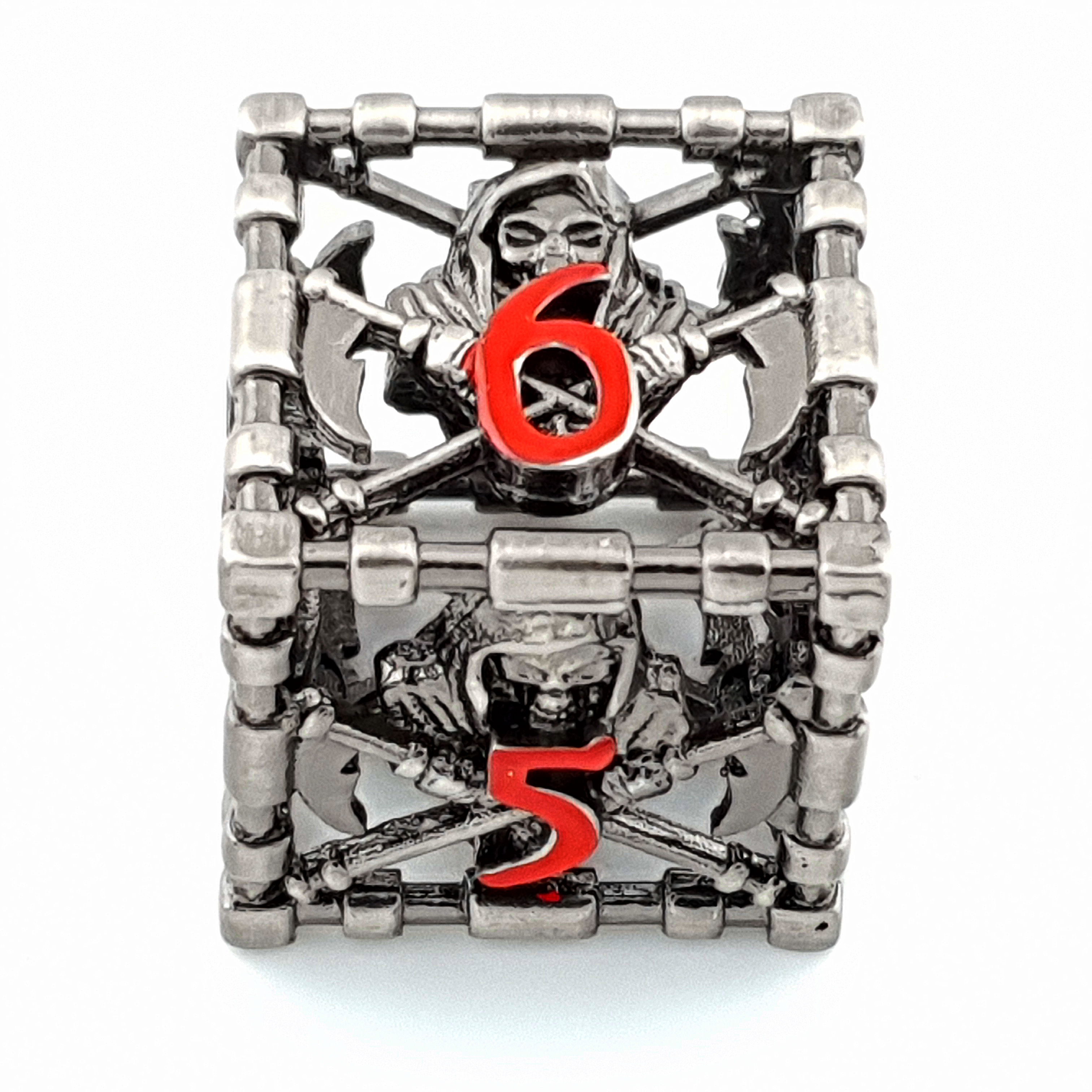 Death’s Whisper | Hollow Metal Dice | 7 Piece Set - DICE