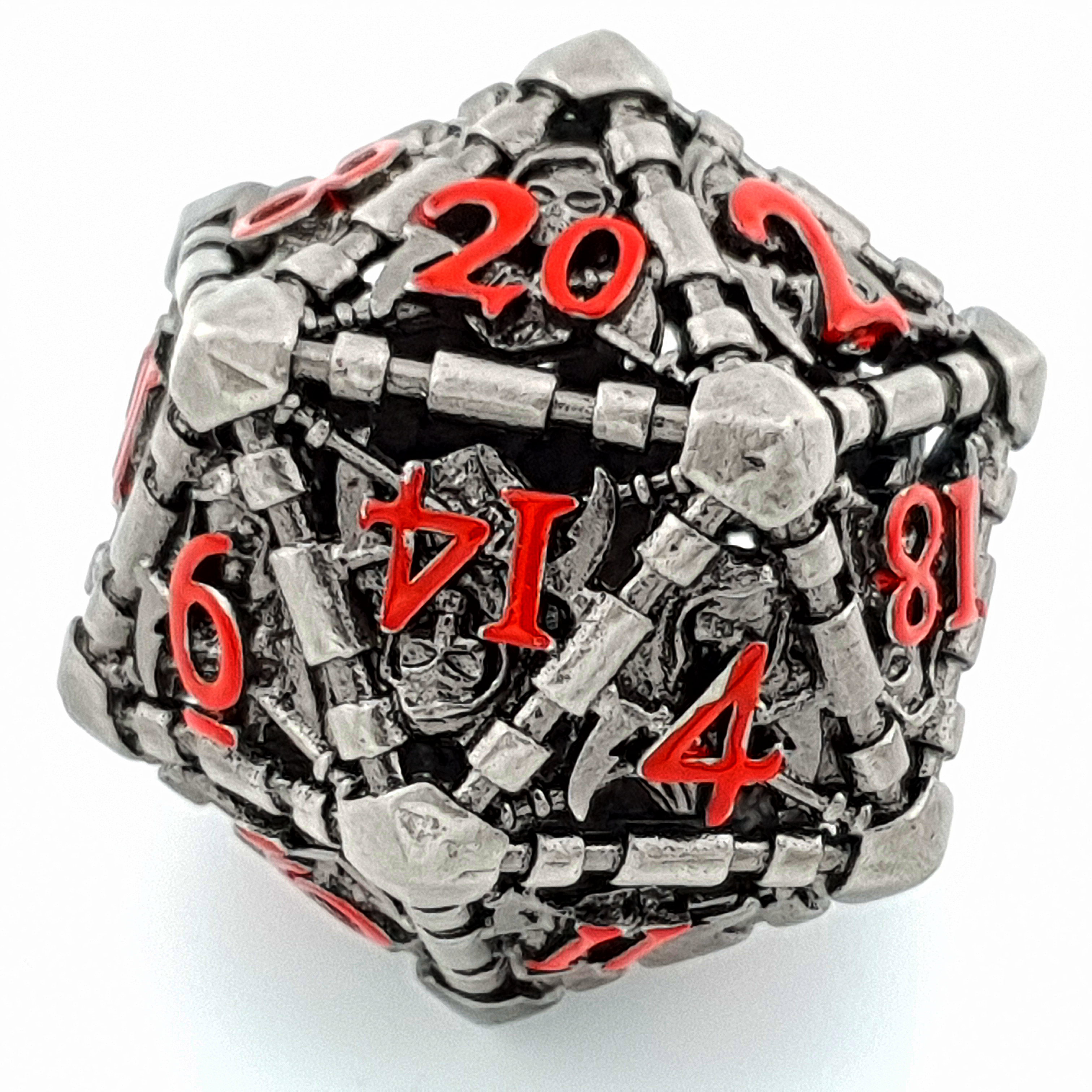 Death’s Whisper | Hollow Metal Dice | 7 Piece Set - DICE