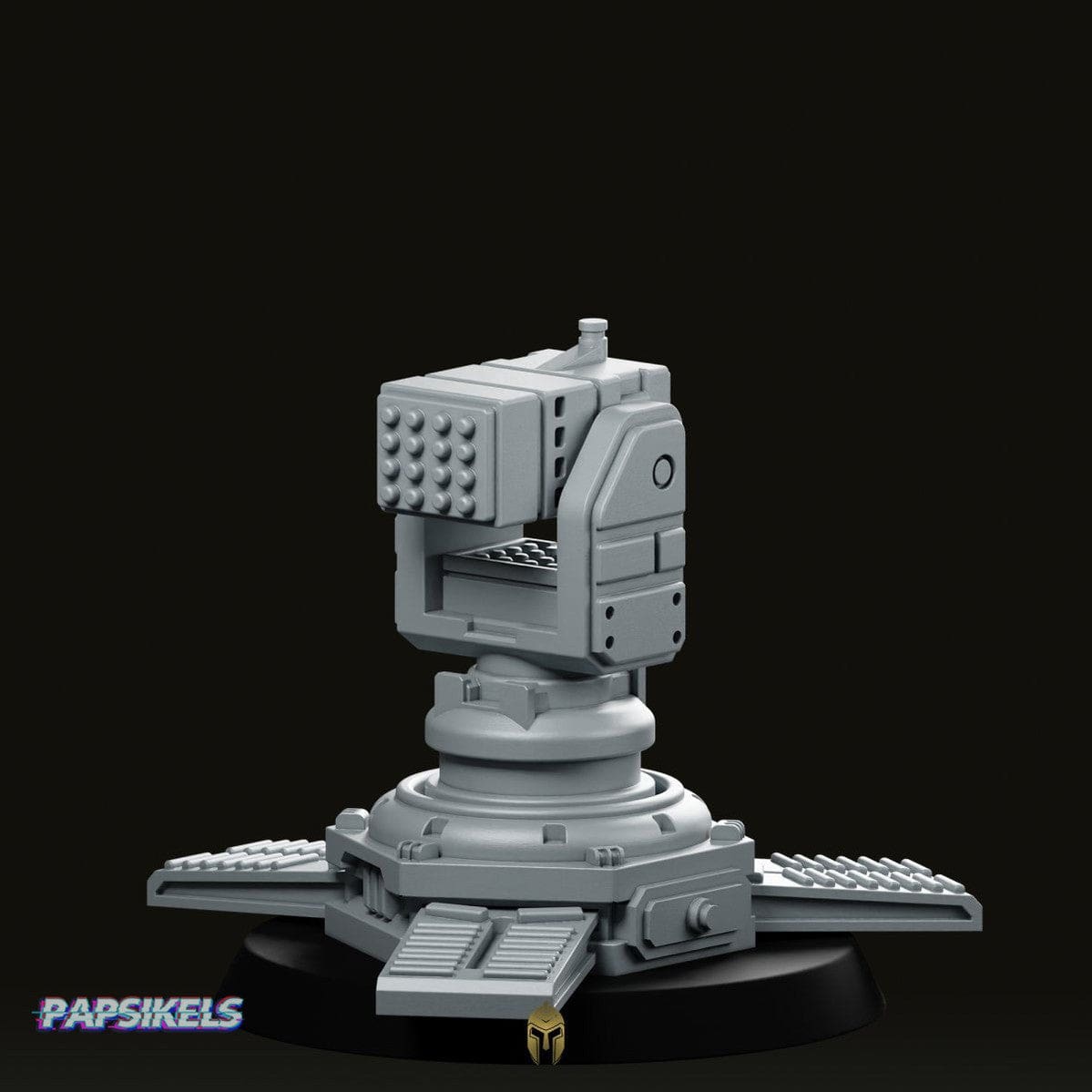 We Print Miniatures Science Fiction Democracy Rocket Sentry Miniature
