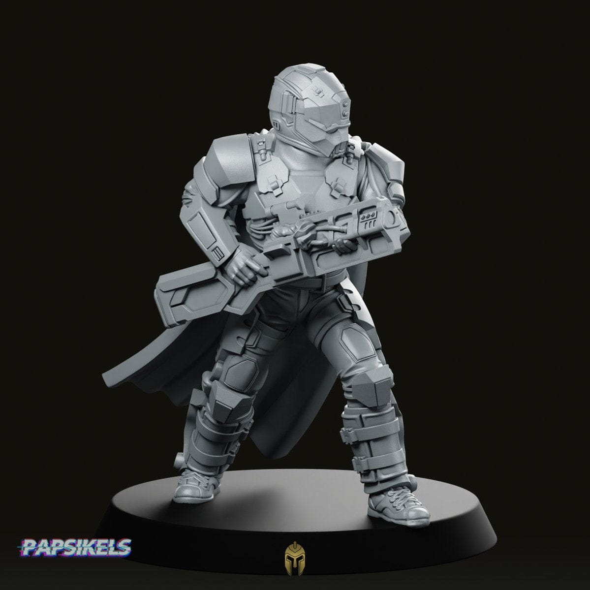 We Print Miniatures Science Fiction Democracy Trooper Hellbreacher A1 Miniature