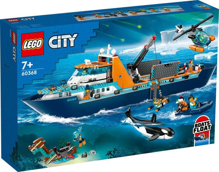 Toys & Games > Toys > Construction Toys > Interlocking Blocks > LEGO > LEGO City Lego City 60368 Artic Explorer Ship Floatable Toy Boat for Ages 7 & Up 5702017416281