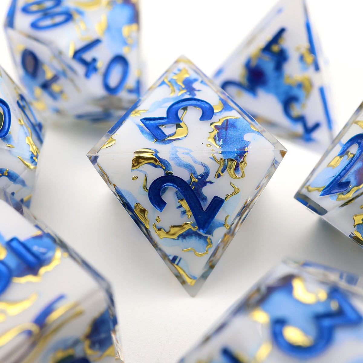 Tabletop Dominion DICE Divine Marble | Art Core Dice | 7 Piece Set