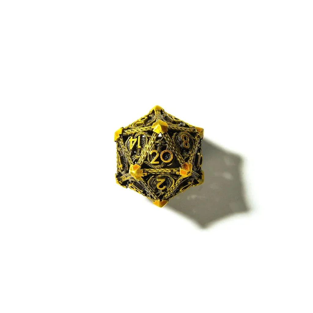 Tabletop Dominion DICE Draconic Prisoner | Hollow Metal | 7 Piece Set