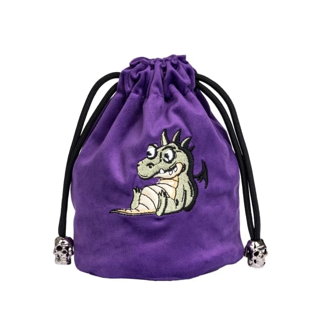 Tabletop Dominion Bags Dracopup | Flannel Drawstring Dice Bag | Purple