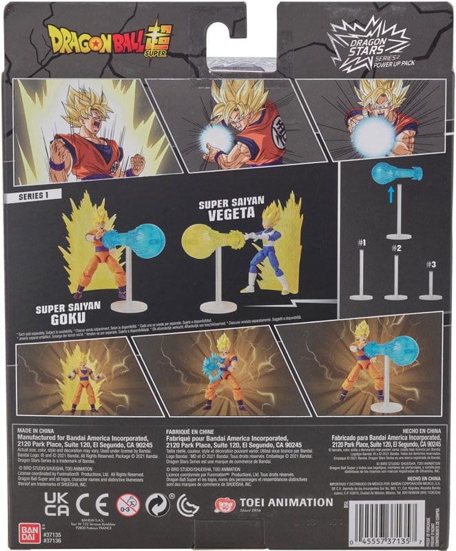 Purple Anime Action figure DRAGON BALL POWER UP DRAGON STARS SS GOKU