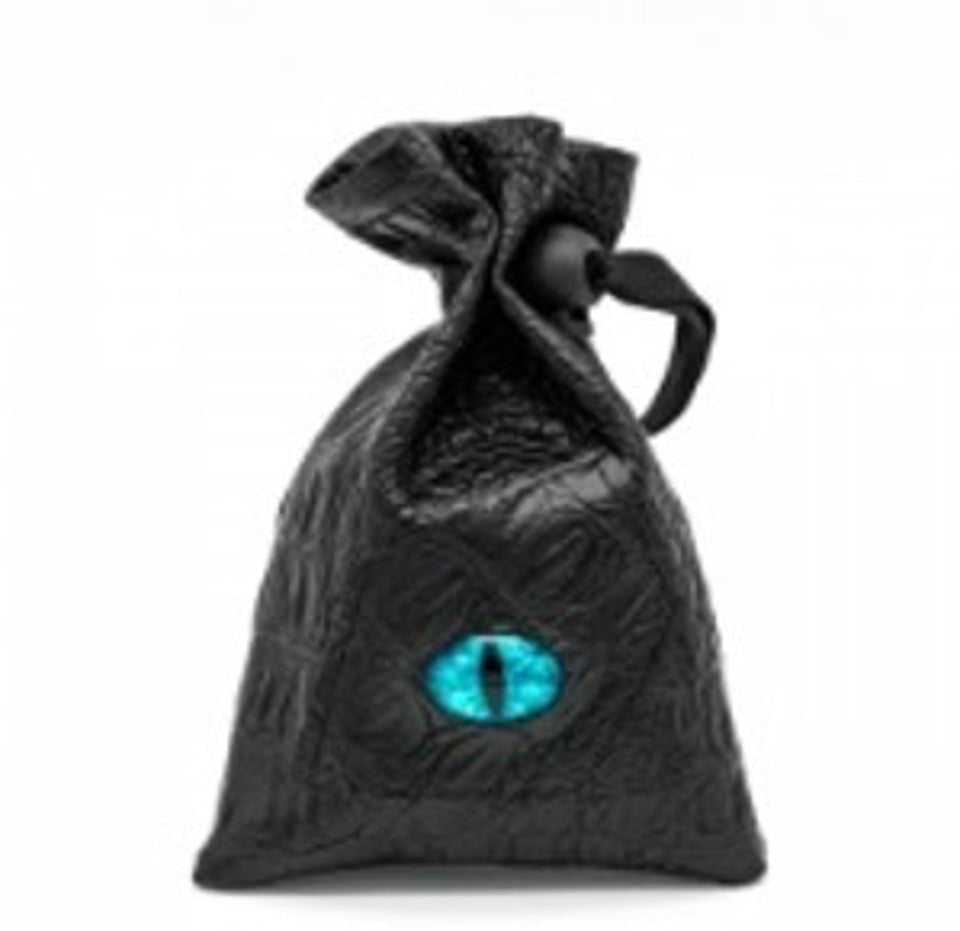 Dragon’s Vault | Blue Eye | Vegan Leather Dice Bag - Bags
