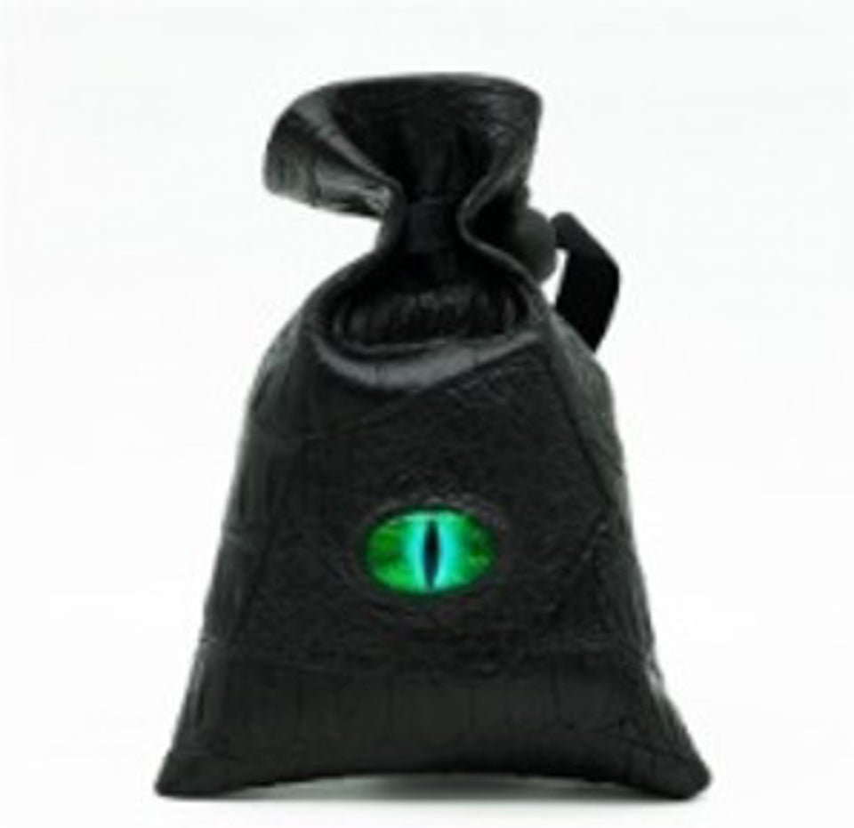 Dragon’s Vault | Green Eye | Vegan Leather Dice Bag - Bags