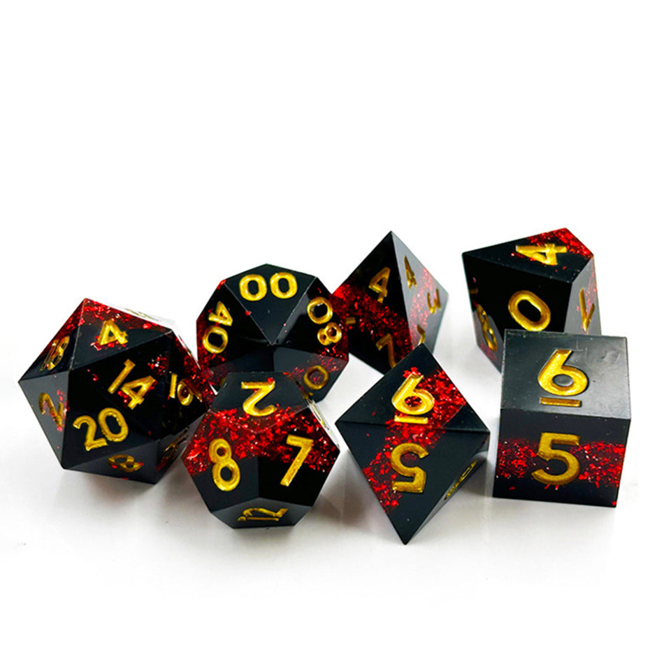 Druid’s Vein | Sharp Edge Dice | 7 Piece Set - DICE