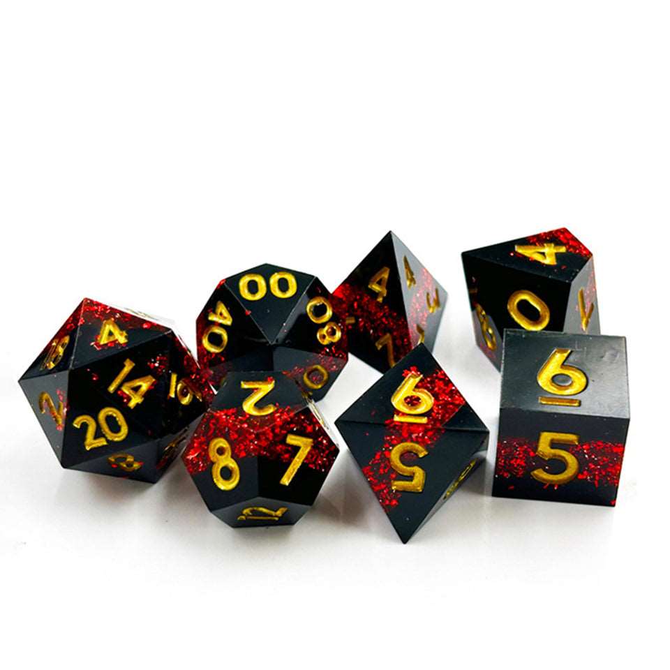 Druid’s Vein | Sharp Edge Dice | 7 Piece Set - DICE