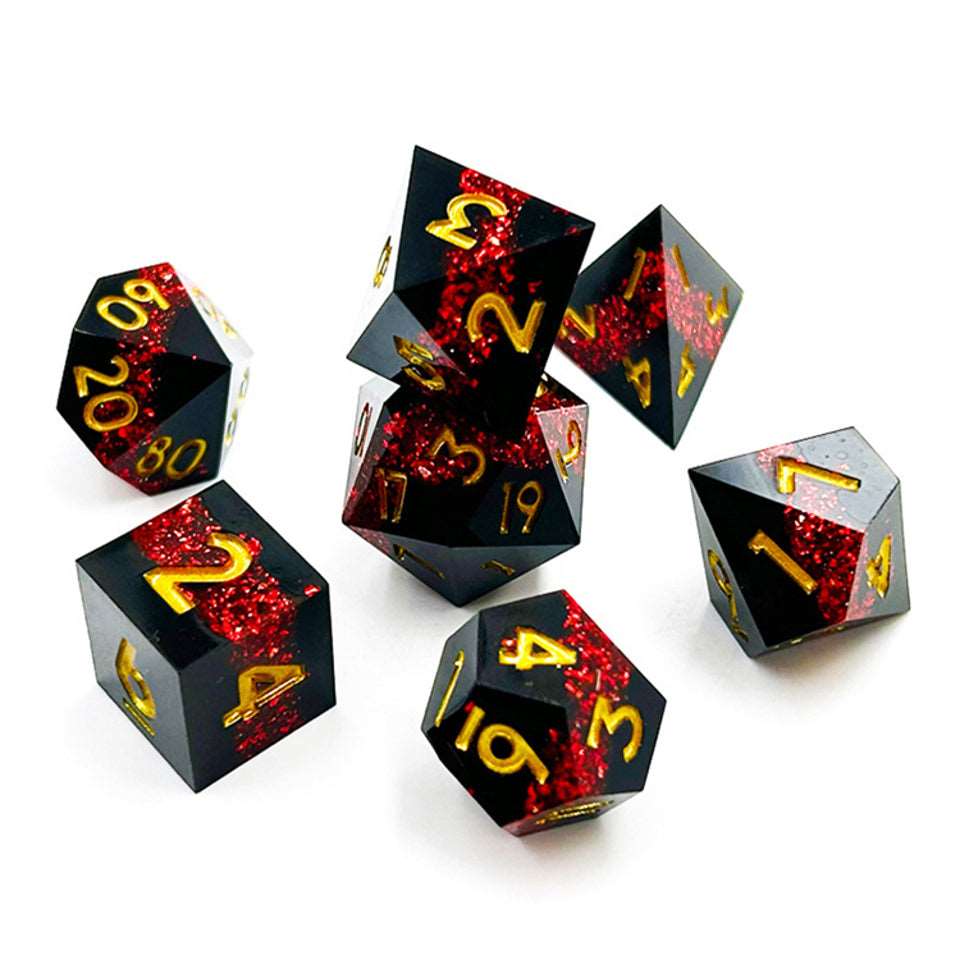 Druid’s Vein | Sharp Edge Dice | 7 Piece Set - DICE