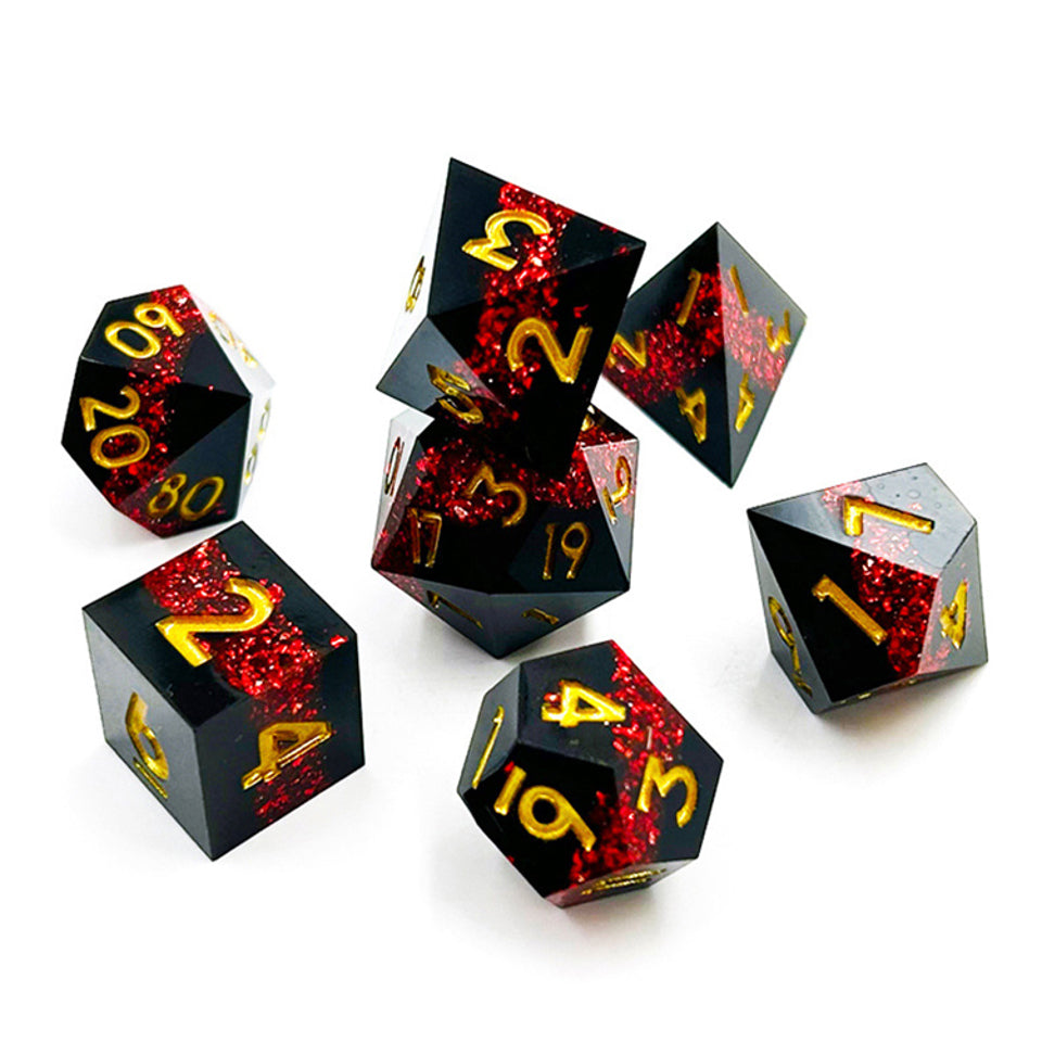 Druid’s Vein | Sharp Edge Dice | 7 Piece Set - DICE
