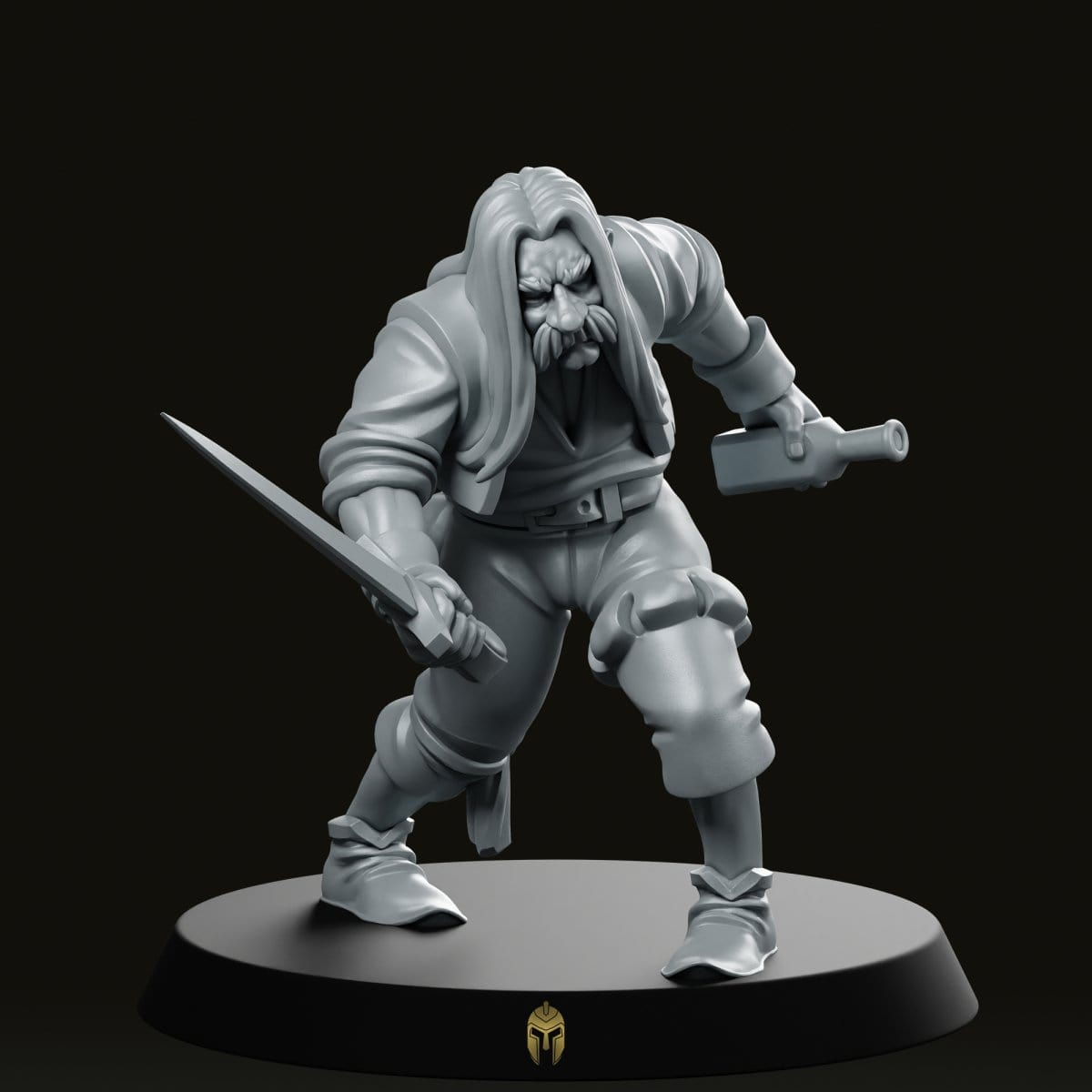 We Print Miniatures Fantasy Drunk Merc Fantasy Miniature