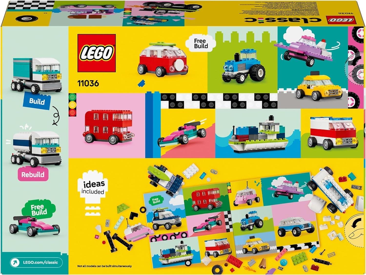 Toys & Games > Toys > Construction Toys > Interlocking Blocks > LEGO > LEGO Classic Lego Classic 11036 Creative Vehicles Building Toy for Ages 4 and Up 673419388184
