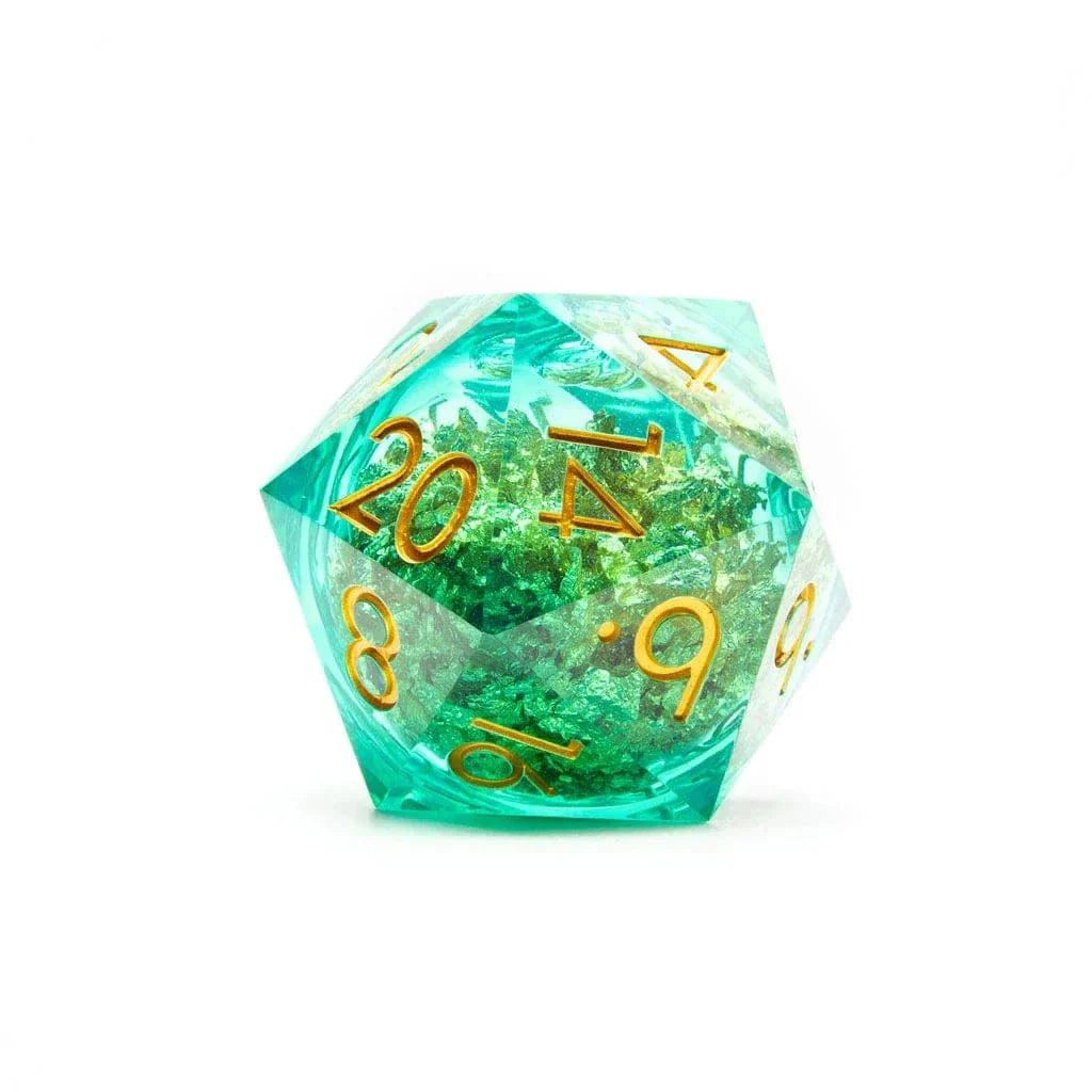 Tabletop Dominion DICE Elven Riches | 50mm D20 | Oversized Liquid Core