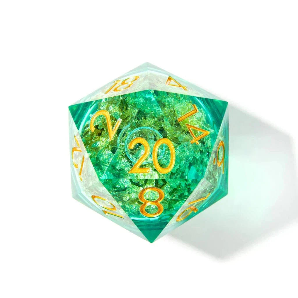Tabletop Dominion DICE Elven Riches | 50mm D20 | Oversized Liquid Core