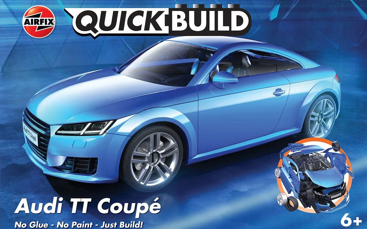 Empire Warehouse Model cars Airfix J6054 Quickbuild Audi TT Coupe Blue Model Car Kit