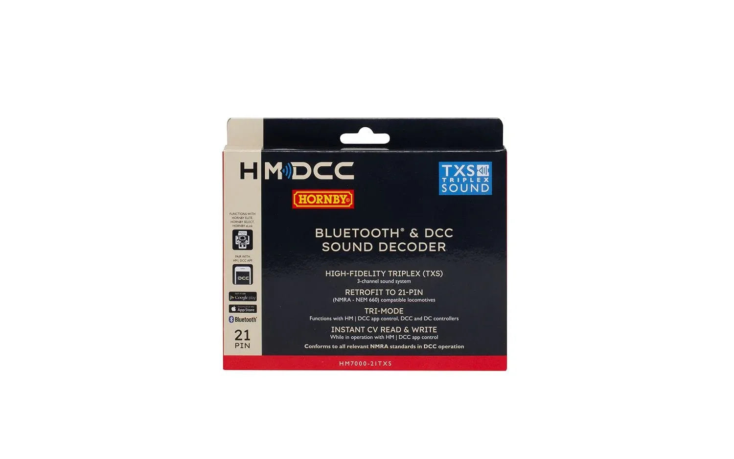 Empire Warehouse Model railways Hornby R7322 HM7000-21TXS: TXS Bluetooth® & DCC Sound Decoder (21-pin)