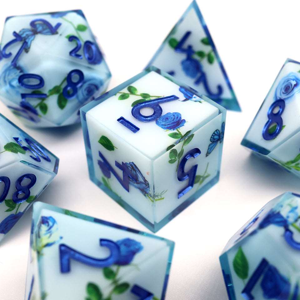 Enchanted China | Art Core Dice| 7 Piece Set - DICE