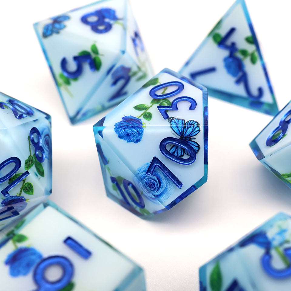 Enchanted China | Art Core Dice| 7 Piece Set - DICE