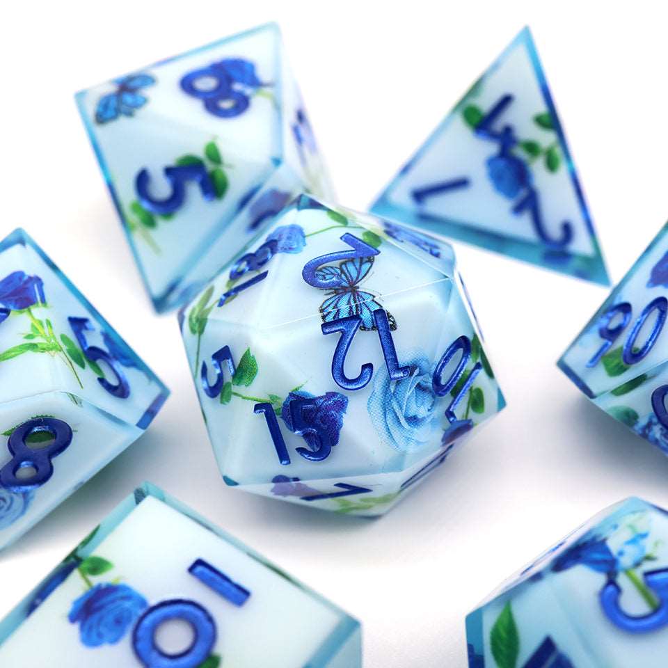 Enchanted China | Art Core Dice| 7 Piece Set - DICE