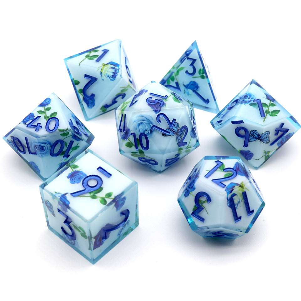 Enchanted China | Art Core Dice| 7 Piece Set - DICE