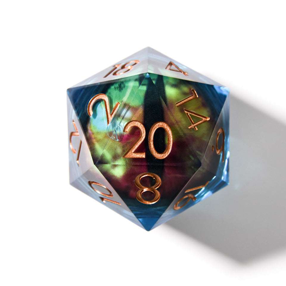 Tabletop Dominion DICE Eye of Destiny | 50mm D20 | Oversized Moving Eye
