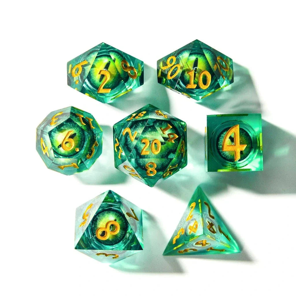 Tabletop Dominion DICE Eye of Envy | Moving Eye | 7 Piece Set