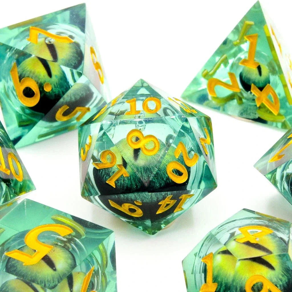 Tabletop Dominion DICE Eye of Envy | Moving Eye | 7 Piece Set