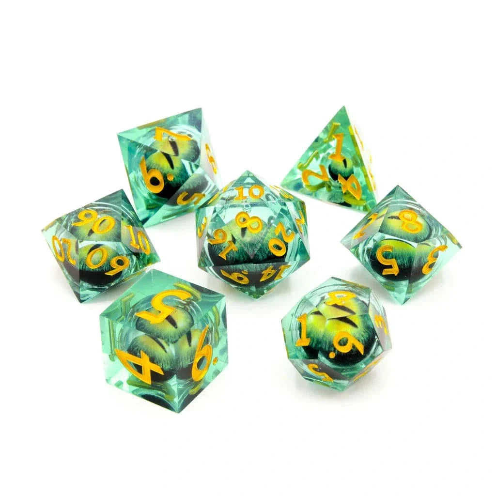 Tabletop Dominion DICE Eye of Envy | Moving Eye | 7 Piece Set